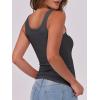 imageANRABESS Womens Sleeveless Scoop Neck Tank Top Ribbed Fitted Summer Basic Slim Cute Tops 2026Charcoal