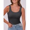 imageANRABESS Womens Sleeveless Scoop Neck Tank Top Ribbed Fitted Summer Basic Slim Cute Tops 2026Charcoal