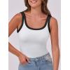 imageANRABESS Womens Sleeveless Scoop Neck Tank Top Ribbed Fitted Summer Basic Slim Cute Tops 2026Color Block White
