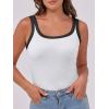 imageANRABESS Womens Sleeveless Scoop Neck Tank Top Ribbed Fitted Summer Basic Slim Cute Tops 2026Color Block White