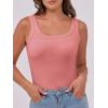 imageANRABESS Womens Sleeveless Scoop Neck Tank Top Ribbed Fitted Summer Basic Slim Cute Tops 2026Coral Pink