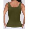 imageANRABESS Womens Sleeveless Scoop Neck Tank Top Ribbed Fitted Summer Basic Slim Cute Tops 2026Green