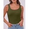 imageANRABESS Womens Sleeveless Scoop Neck Tank Top Ribbed Fitted Summer Basic Slim Cute Tops 2026Green