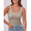 imageANRABESS Womens Sleeveless Scoop Neck Tank Top Ribbed Fitted Summer Basic Slim Cute Tops 2026Khaki