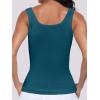 imageANRABESS Womens Sleeveless Scoop Neck Tank Top Ribbed Fitted Summer Basic Slim Cute Tops 2026Lake Blue