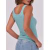 imageANRABESS Womens Sleeveless Scoop Neck Tank Top Ribbed Fitted Summer Basic Slim Cute Tops 2026Light Blue