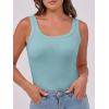 imageANRABESS Womens Sleeveless Scoop Neck Tank Top Ribbed Fitted Summer Basic Slim Cute Tops 2026Light Blue