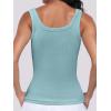 imageANRABESS Womens Sleeveless Scoop Neck Tank Top Ribbed Fitted Summer Basic Slim Cute Tops 2026Light Blue