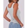 imageANRABESS Womens Sleeveless Scoop Neck Tank Top Ribbed Fitted Summer Basic Slim Cute Tops 2026Light Gray