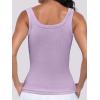 imageANRABESS Womens Sleeveless Scoop Neck Tank Top Ribbed Fitted Summer Basic Slim Cute Tops 2026Light Purple