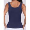 imageANRABESS Womens Sleeveless Scoop Neck Tank Top Ribbed Fitted Summer Basic Slim Cute Tops 2026Navy Blue