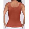 imageANRABESS Womens Sleeveless Scoop Neck Tank Top Ribbed Fitted Summer Basic Slim Cute Tops 2026Orange Red