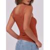 imageANRABESS Womens Sleeveless Scoop Neck Tank Top Ribbed Fitted Summer Basic Slim Cute Tops 2026Orange Red