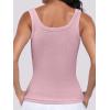 imageANRABESS Womens Sleeveless Scoop Neck Tank Top Ribbed Fitted Summer Basic Slim Cute Tops 2026Pink