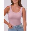 imageANRABESS Womens Sleeveless Scoop Neck Tank Top Ribbed Fitted Summer Basic Slim Cute Tops 2026Pink