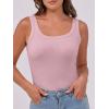 imageANRABESS Womens Sleeveless Scoop Neck Tank Top Ribbed Fitted Summer Basic Slim Cute Tops 2026Pink