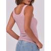 imageANRABESS Womens Sleeveless Scoop Neck Tank Top Ribbed Fitted Summer Basic Slim Cute Tops 2026Pink