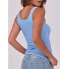imageANRABESS Womens Sleeveless Scoop Neck Tank Top Ribbed Fitted Summer Basic Slim Cute Tops 2026Sky Blue