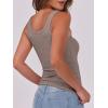 imageANRABESS Womens Sleeveless Scoop Neck Tank Top Ribbed Fitted Summer Basic Slim Cute Tops 2026Taupe