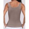 imageANRABESS Womens Sleeveless Scoop Neck Tank Top Ribbed Fitted Summer Basic Slim Cute Tops 2026Taupe