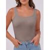 imageANRABESS Womens Sleeveless Scoop Neck Tank Top Ribbed Fitted Summer Basic Slim Cute Tops 2026Taupe