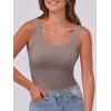 imageANRABESS Womens Sleeveless Scoop Neck Tank Top Ribbed Fitted Summer Basic Slim Cute Tops 2026Taupe