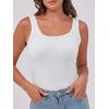 imageANRABESS Womens Sleeveless Scoop Neck Tank Top Ribbed Fitted Summer Basic Slim Cute Tops 2026White