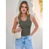 imageANRABESS Womens Sleeveless Scoop Neck Tank Tops 2026 Summer Casual Basic Slim Fit Ribbed Knit Racerback Workout Cami ShirtsArmy Green