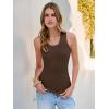 imageANRABESS Womens Sleeveless Scoop Neck Tank Tops 2026 Summer Casual Basic Slim Fit Ribbed Knit Racerback Workout Cami ShirtsBrown