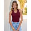imageANRABESS Womens Sleeveless Scoop Neck Tank Tops 2026 Summer Casual Basic Slim Fit Ribbed Knit Racerback Workout Cami ShirtsDeep Red