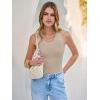 imageANRABESS Womens Sleeveless Scoop Neck Tank Tops 2026 Summer Casual Basic Slim Fit Ribbed Knit Racerback Workout Cami ShirtsKhaki