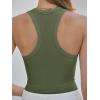 imageANRABESS Womens Sleeveless Square Neck Tank Tops Summer Racerback Workout Top Ribbed Knit Slim Fit Basic 2026 Casual ClothesArmy Green