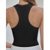 imageANRABESS Womens Sleeveless Square Neck Tank Tops Summer Racerback Workout Top Ribbed Knit Slim Fit Basic 2026 Casual ClothesBlack