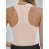 imageANRABESS Womens Sleeveless Square Neck Tank Tops Summer Racerback Workout Top Ribbed Knit Slim Fit Basic 2026 Casual ClothesLight Pink