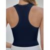 imageANRABESS Womens Sleeveless Square Neck Tank Tops Summer Racerback Workout Top Ribbed Knit Slim Fit Basic 2026 Casual ClothesNavy Blue