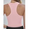 imageANRABESS Womens Sleeveless Square Neck Tank Tops Summer Racerback Workout Top Ribbed Knit Slim Fit Basic 2026 Casual ClothesPink
