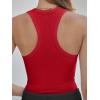imageANRABESS Womens Sleeveless Square Neck Tank Tops Summer Racerback Workout Top Ribbed Knit Slim Fit Basic 2026 Casual ClothesRed
