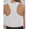 imageANRABESS Womens Sleeveless Square Neck Tank Tops Summer Racerback Workout Top Ribbed Knit Slim Fit Basic 2026 Casual ClothesWhite