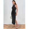 imageANRABESS Womens Summer Casual Sleeveless T Shirt Midi Dress Slim Fit Tie Waist Split Tank Long Dresses 2026 Vacation SundressBlack