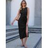 imageANRABESS Womens Summer Casual Sleeveless T Shirt Midi Dress Slim Fit Tie Waist Split Tank Long Dresses 2026 Vacation SundressBlack