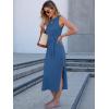 imageANRABESS Womens Summer Casual Sleeveless T Shirt Midi Dress Slim Fit Tie Waist Split Tank Long Dresses 2026 Vacation SundressBlue