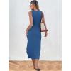 imageANRABESS Womens Summer Casual Sleeveless T Shirt Midi Dress Slim Fit Tie Waist Split Tank Long Dresses 2026 Vacation SundressBlue