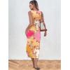 imageANRABESS Womens Summer Casual Sleeveless T Shirt Midi Dress Slim Fit Tie Waist Split Tank Long Dresses 2026 Vacation SundressPink Yellow Floral