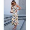 imageANRABESS Womens Summer Casual Sleeveless T Shirt Midi Dress Slim Fit Tie Waist Split Tank Long Dresses 2026 Vacation SundressPrint Blue Floral