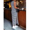 imageANRABESS Womens Summer Casual Sleeveless T Shirt Midi Dress Slim Fit Tie Waist Split Tank Long Dresses 2026 Vacation SundressStriped Navy Blue
