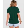 imageANRABESS Womens Summer Waffle Knit Tops Crew Neck Short Sleeve Casual Trendy Shirts Basic Tee Blouses 2026 Spring OutfitsDeep Green