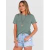 imageANRABESS Womens Summer Waffle Knit Tops Crew Neck Short Sleeve Casual Trendy Shirts Basic Tee Blouses 2026 Spring OutfitsLight Green