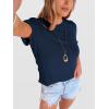 imageANRABESS Womens Summer Waffle Knit Tops Crew Neck Short Sleeve Casual Trendy Shirts Basic Tee Blouses 2026 Spring OutfitsNavy Blue
