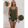 imageANRABESS Womens Tank Tops Lace Shoulder Scoop Neck Flowy Sleeveless Tops Casual Cute Tanks Summer Outfits Beach Vacation 2026Army Green