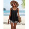imageANRABESS Womens Tank Tops Lace Shoulder Scoop Neck Flowy Sleeveless Tops Casual Cute Tanks Summer Outfits Beach Vacation 2026Black